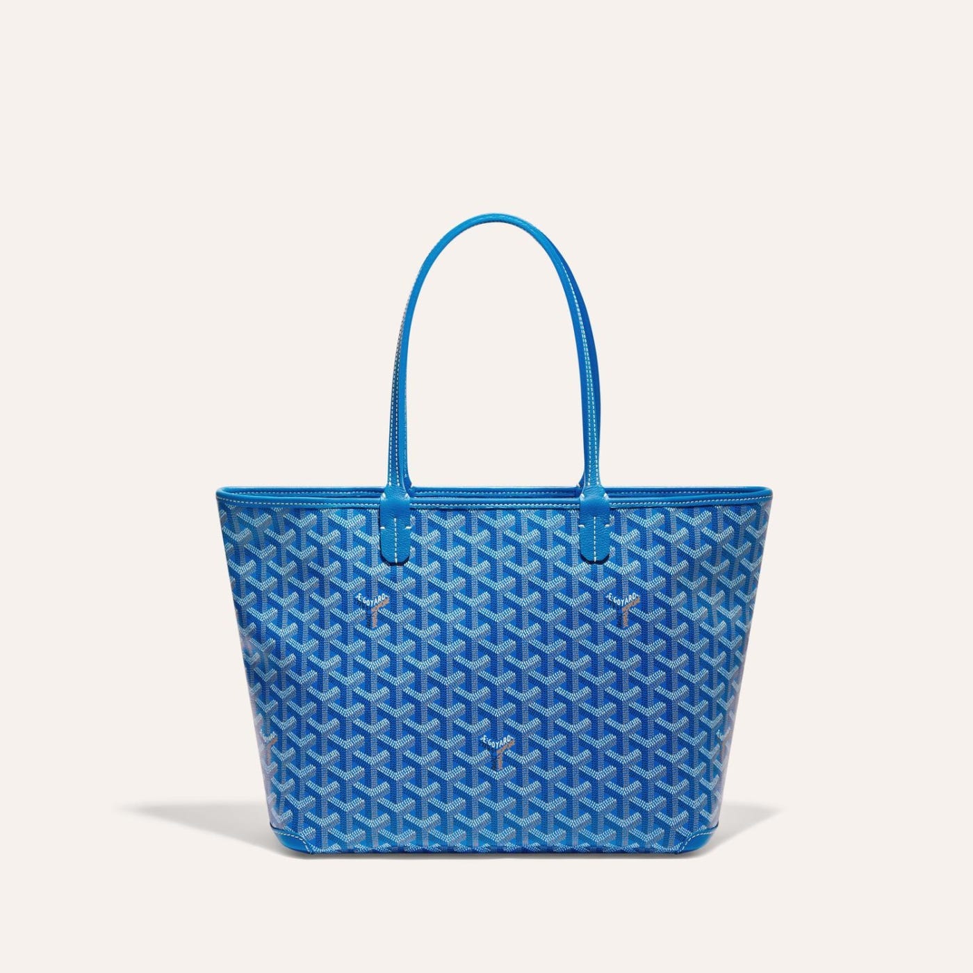 Goyard Goyardine Artois Tote PM Sky Blue Canvas & Chevroches Calfskin Palladium Hardware - Image 1